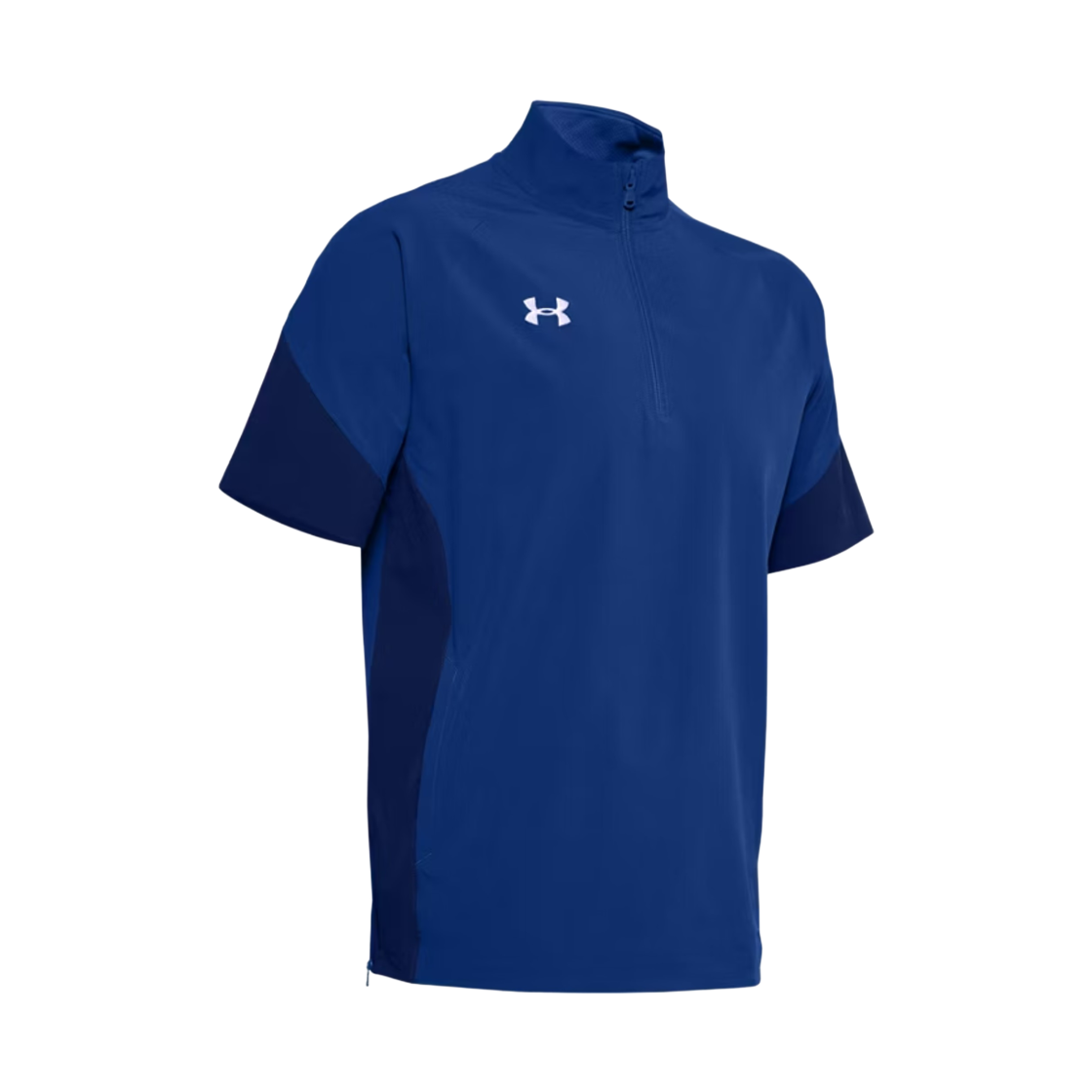 1351318-400 Under Armour Squad Short Sleeve Coach 1/4 Zip Pullover Blue