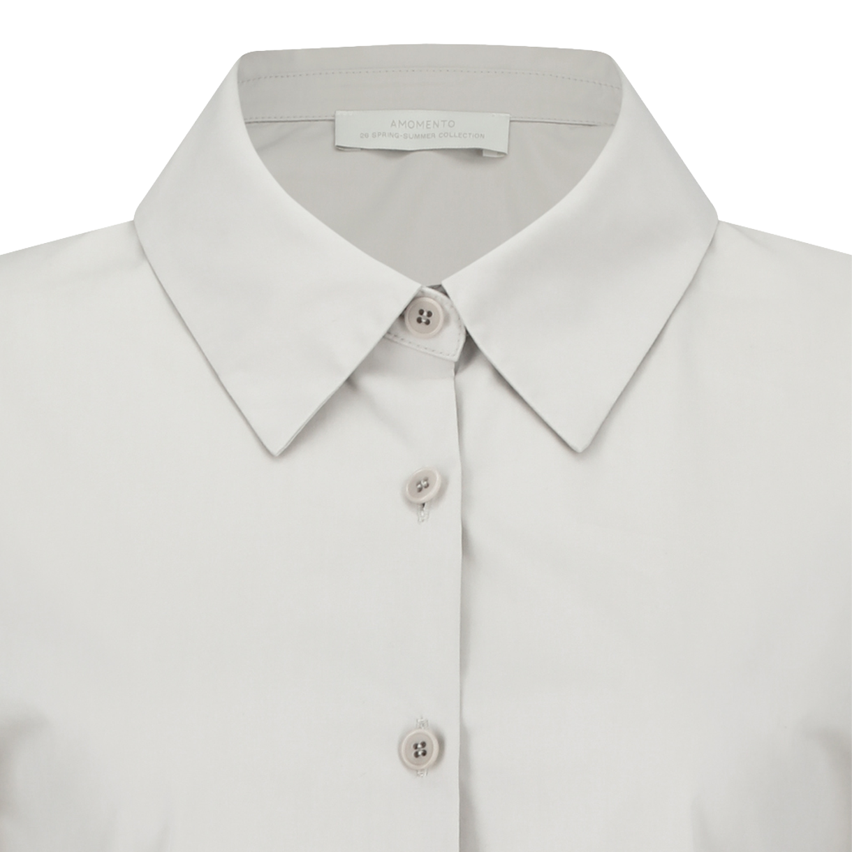 아모멘토 우먼 슬림 셔츠 베이지 - 26SS(Amomento Women Slim Shirt Beige - 26SS) - 3