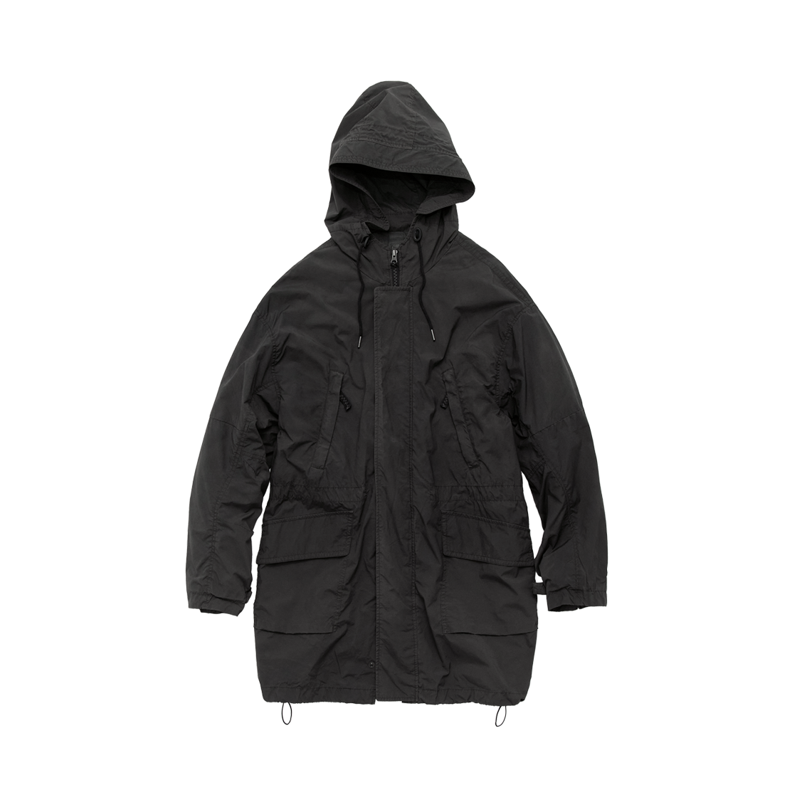 PL6PJU5671GF Polyteru 64 Dell Long Parka Hard Coated Olive Gray