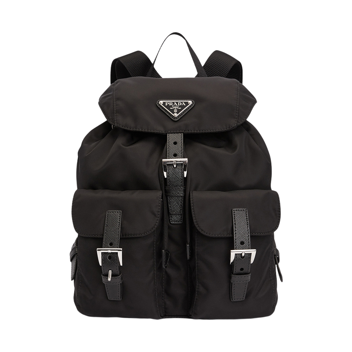 [25% 쿠폰] 프라다 리나일론 스몰 백팩 블랙([25% 쿠폰] Prada Re-Nylon Small Backpack Black) - 2