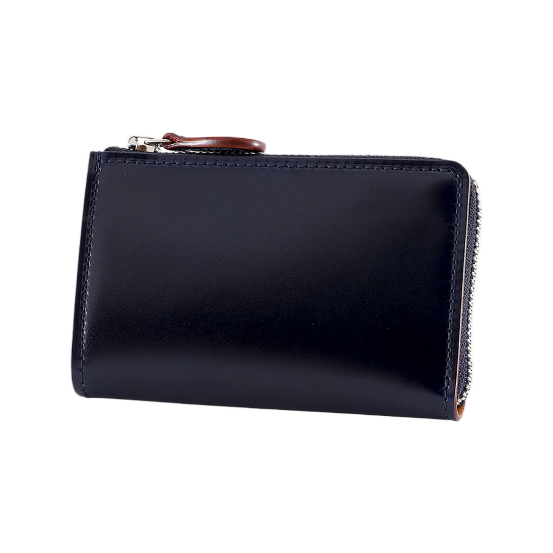 간조 코도반 L-지퍼 코인 케이스 네이비(Ganzo Cordovan L-Zip Coin Case Navy) - 1