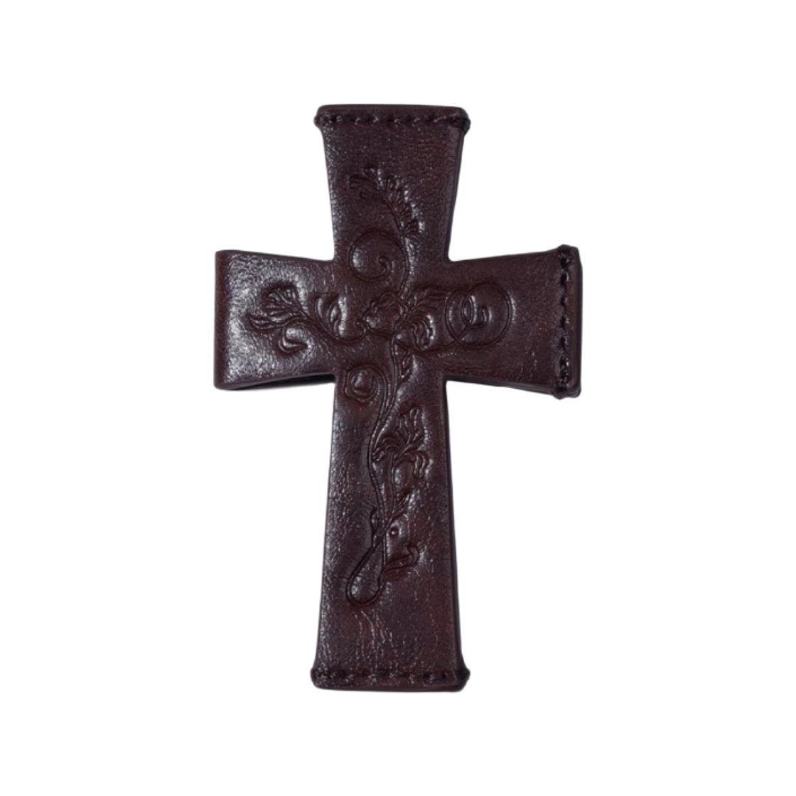 SC25A701BR Sculptor Cross Strap Layered Wallet Red Brown