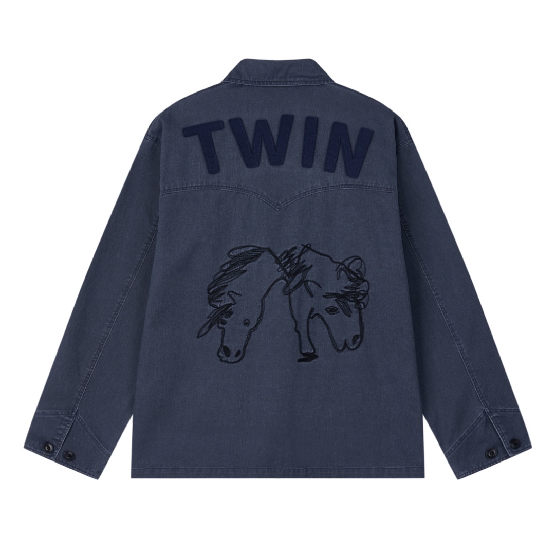 Hongwoosung Field Expedition Jacket Navy 착용 스타일 - 4