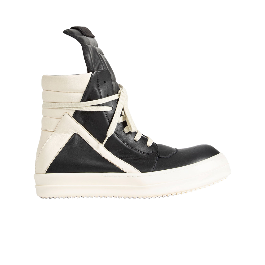 RU01F2894LCO-911 Rick Owens Temple Geobasket Sneakers Black Milk