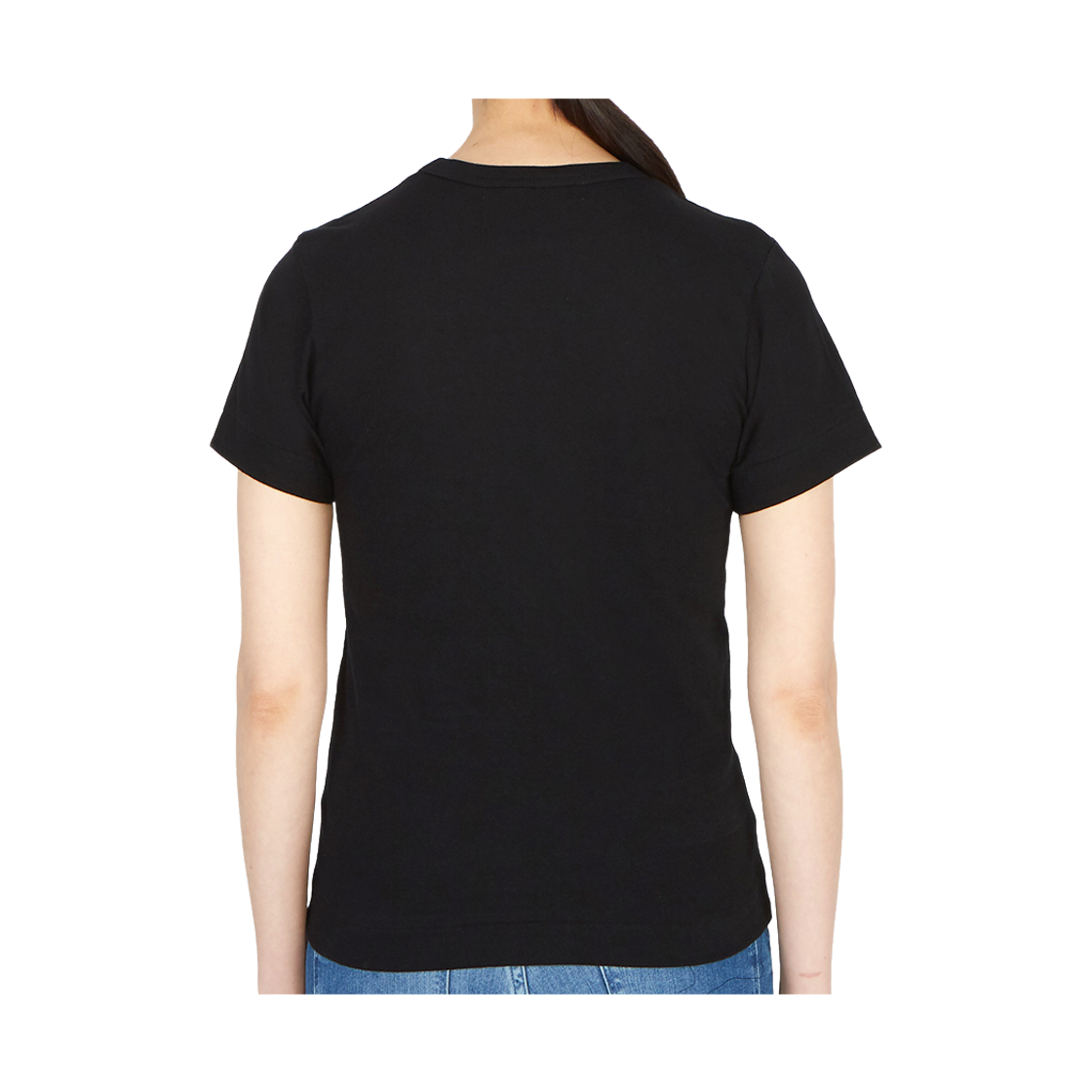 [25% 쿠폰] (W) 플레이 꼼데가르송 레드 하트 티셔츠 블랙([25% 쿠폰] (W) Play Comme des Garcons Red Heart T-Shirt Black) - 5
