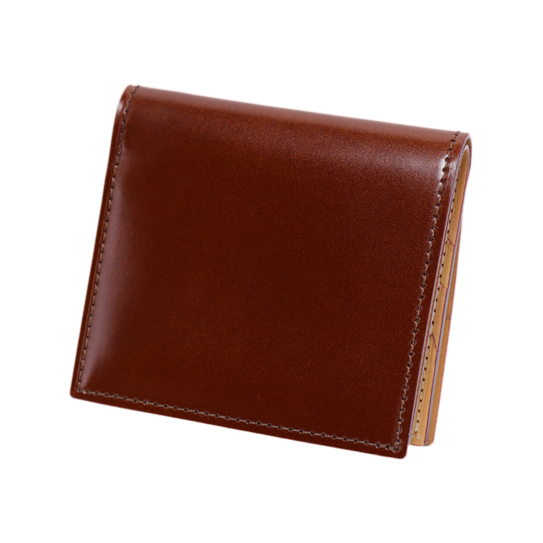 간조 코도반 컴팩트 빌 월렛 박스 코인 케이스 헤이즐(Ganzo Cordovan Compact Bill Wallet with Box Coin Case Hazel) - 1
