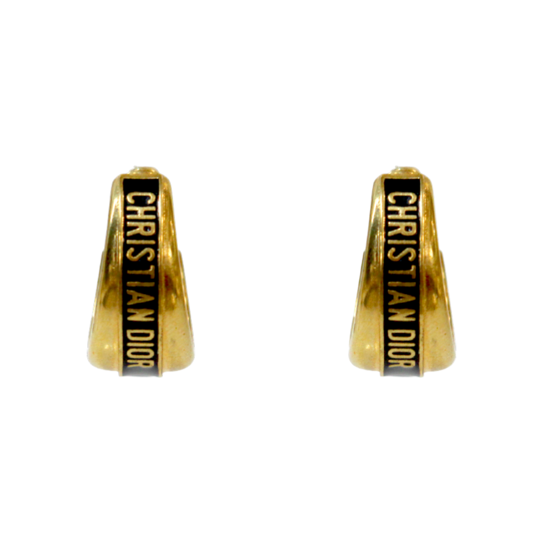 IT396HWDPN82 Dior Christian Dior Gold Hoop Earrings A-B49774