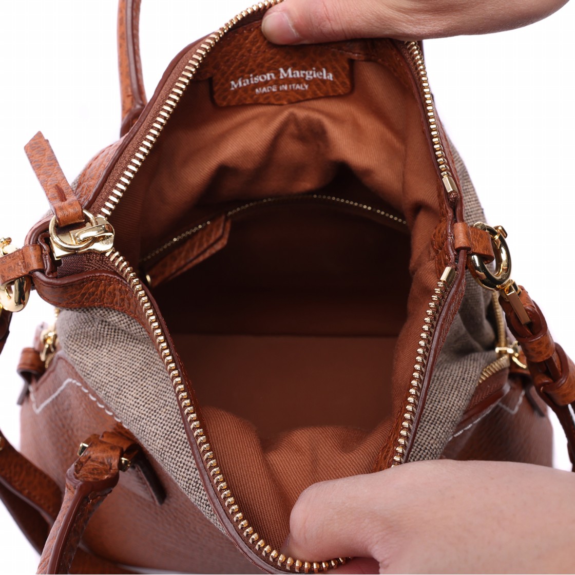 [25% 쿠폰] 메종 마르지엘라 5AC 미니백 브라운([25% 쿠폰] Maison Margiela 5AC Mini Bag Brown) - 5