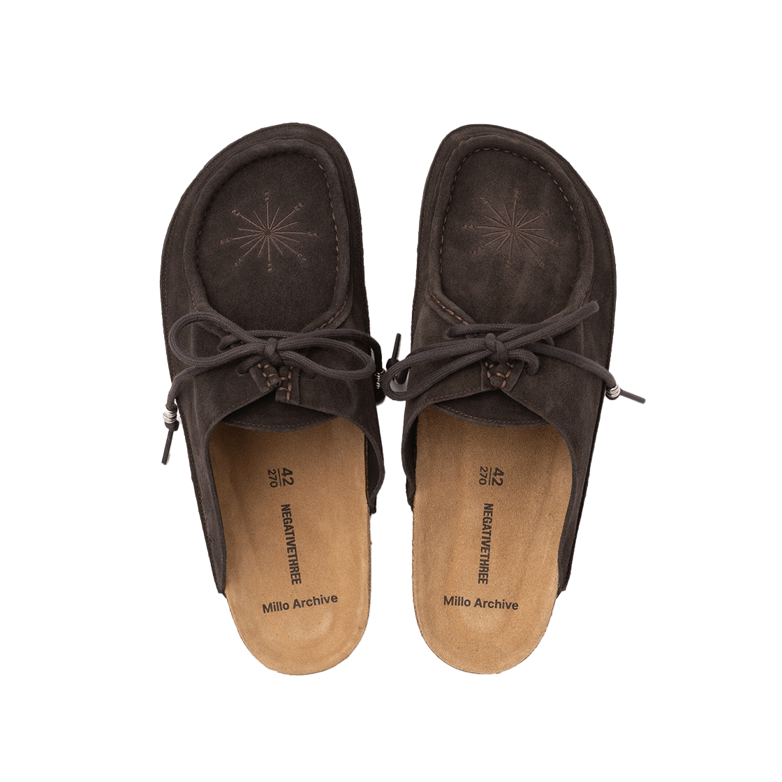 밀로 아카이브 X 네거티브쓰리 크레센도 데저트 뮬 브라운(Millo Archive X Negative Three Crescendo Desert Mule Brown) - 3