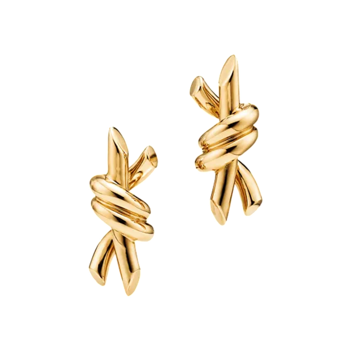 티파니 앤 코 티파니 노트 스몰 이어링 옐로우 골드(Tiffany & Co. Tiffany Knot Small Earrings Yellow Gold) - 1