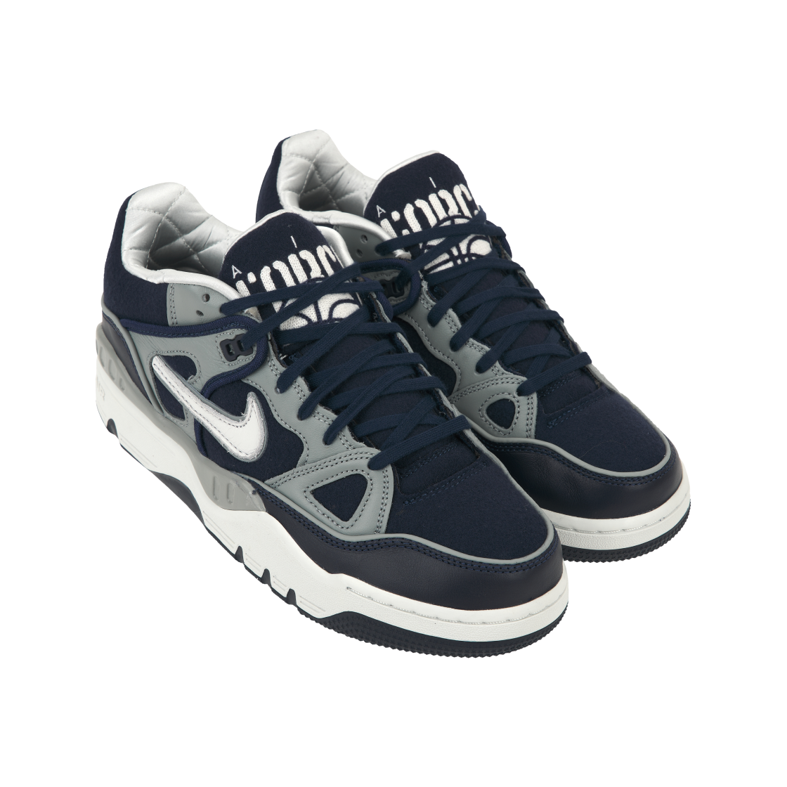 나이키 x 니고 에어포스 3 로우 미드나잇 네이비 쉐도우 그레이(Nike x Nigo Air Force 3 Low Midnight Navy Shadow Grey) - 4