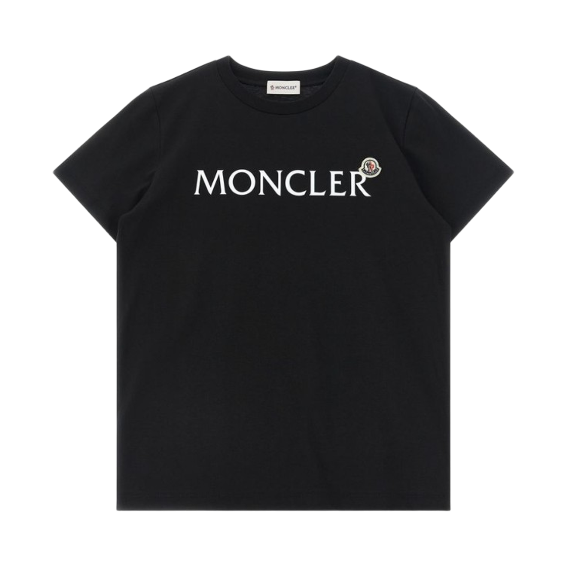 L1-954-8C00010-89AFV-999 (Kids) Moncler Logo Cotton T-Shirt Black - 26SS