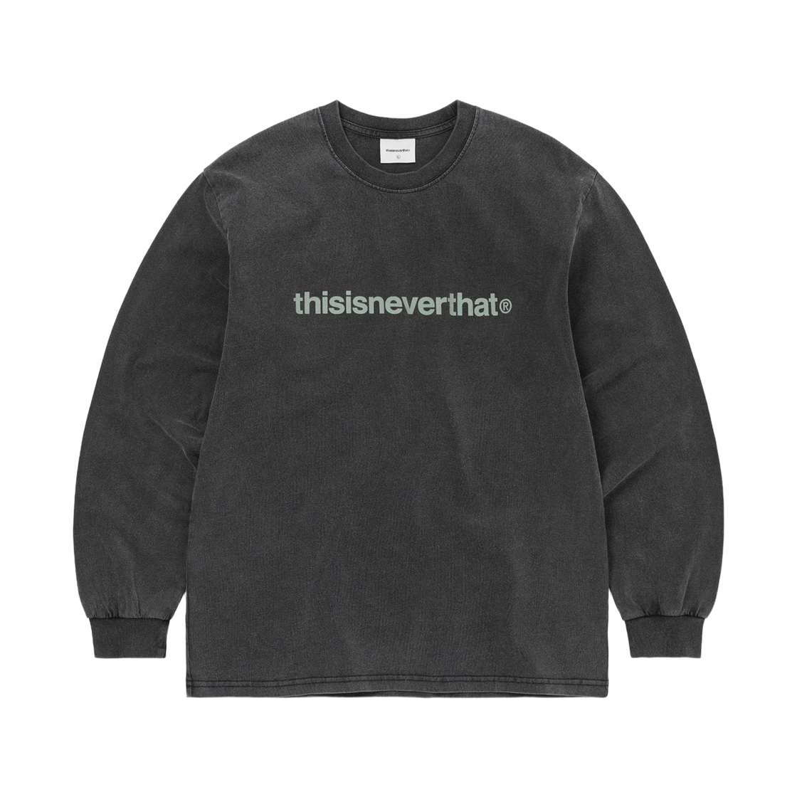 디스이즈네버댓 T-로고 롱슬리브 티셔츠 워시드 블랙(Thisisneverthat T-Logo L/S T-Shirt Washed Black) - 1