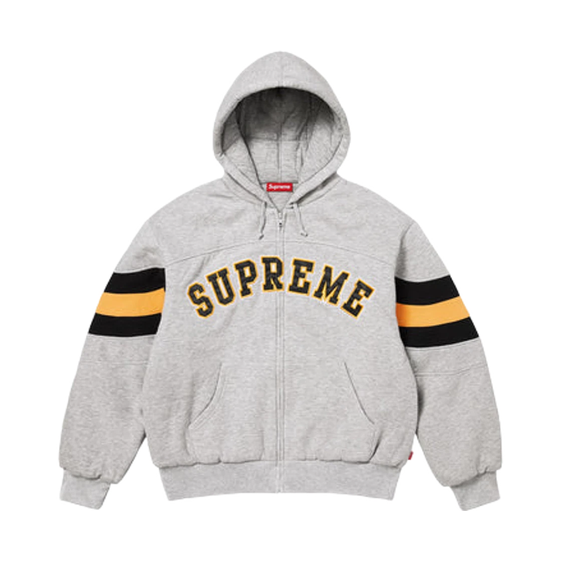 Supreme Supreme Filled Zip Up Hooded Sweatshirt Heather Grey - 26SS · S