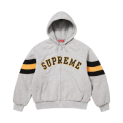Supreme Filled Zip Up Hooded Sweatshirt Heather Grey - 26SS