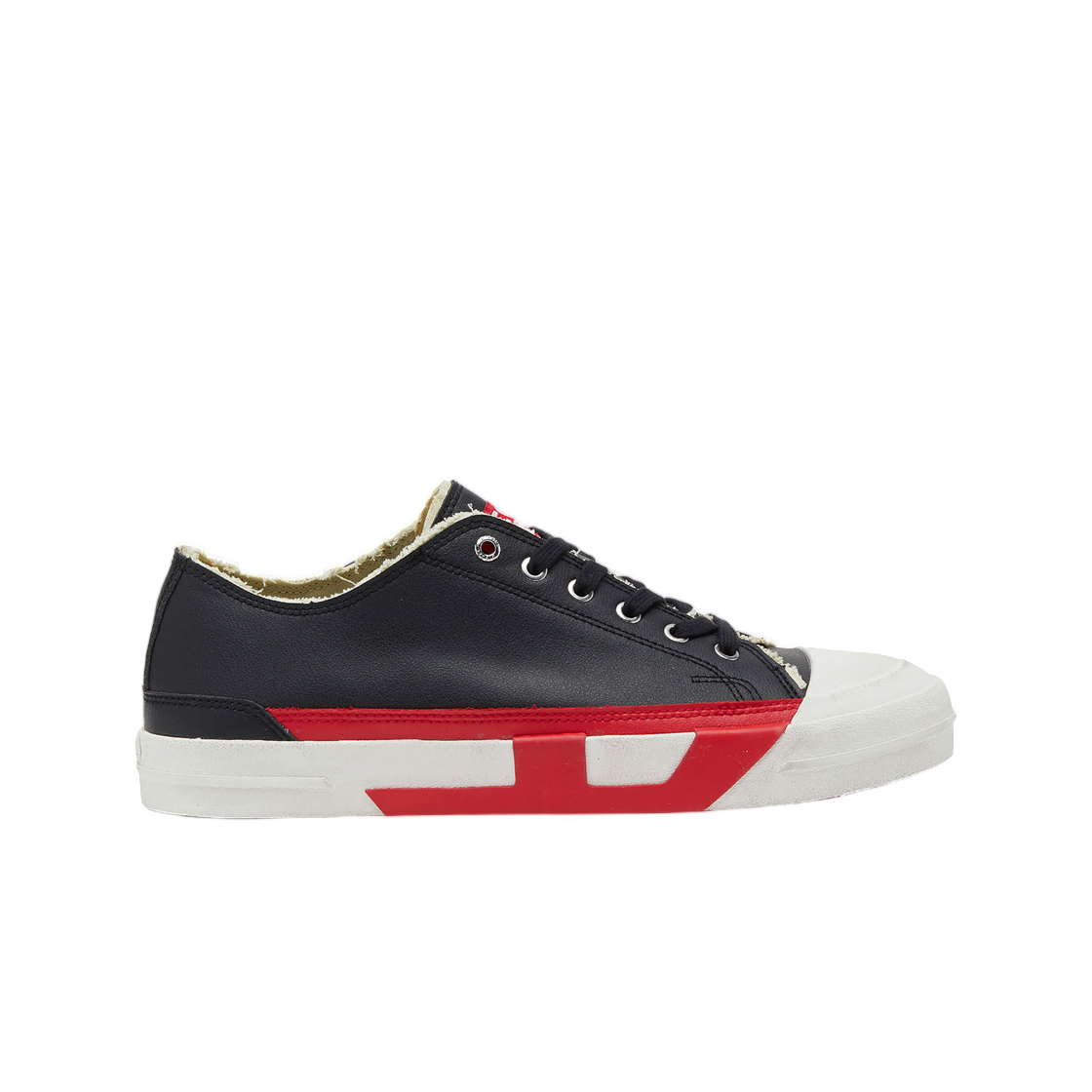 Y03722P7474-HB097 Diesel S-D-Verse Logo Sneakers Black Red