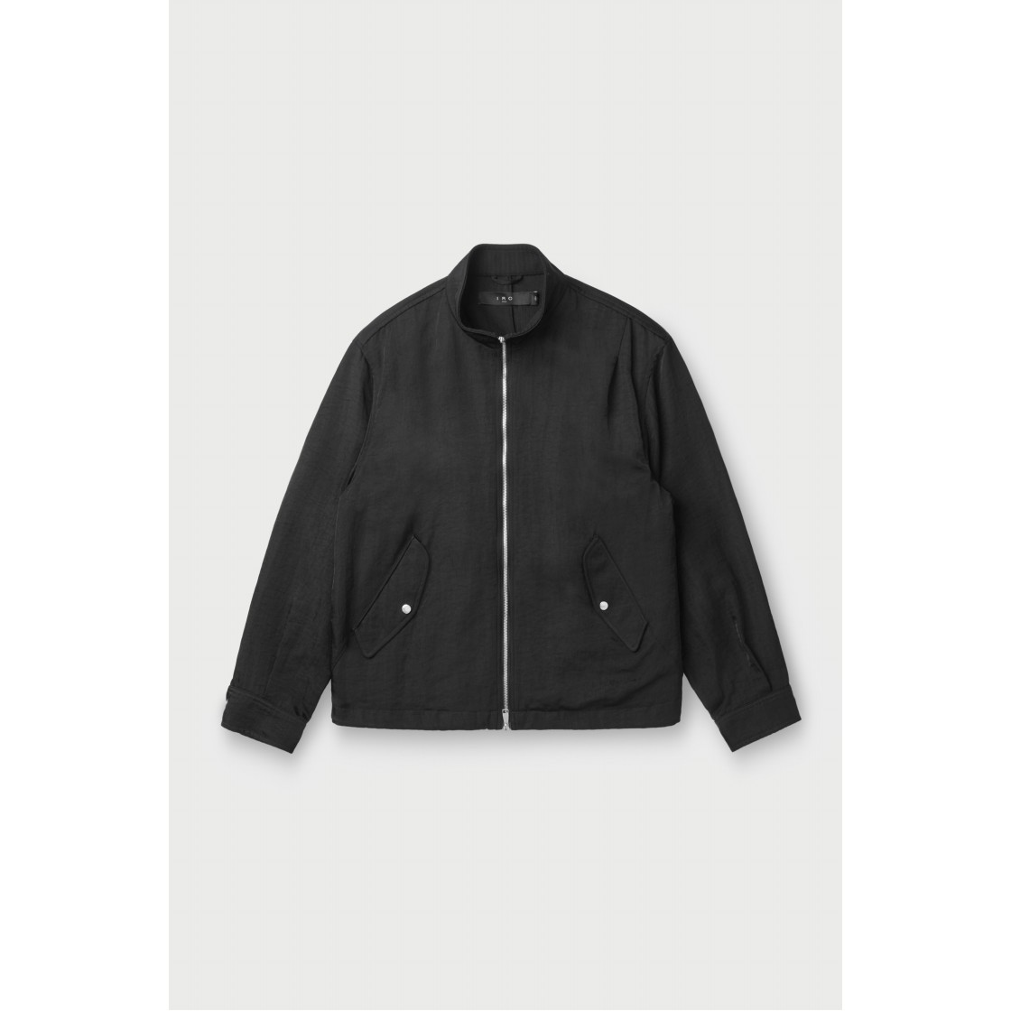 이로 디쿠프 나일론 하이넥 커팅 점퍼 블랙(IRO Decoup Nylon High Neck Cut Jumper Black) - 2