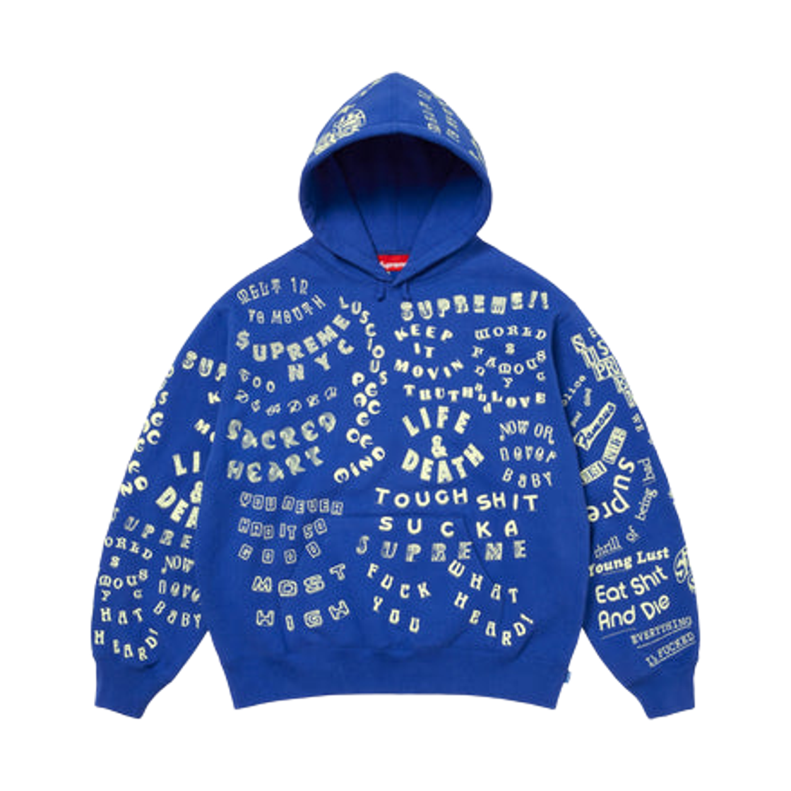 - Supreme Too Deadly Hooded Sweatshirt Royal - 26SS