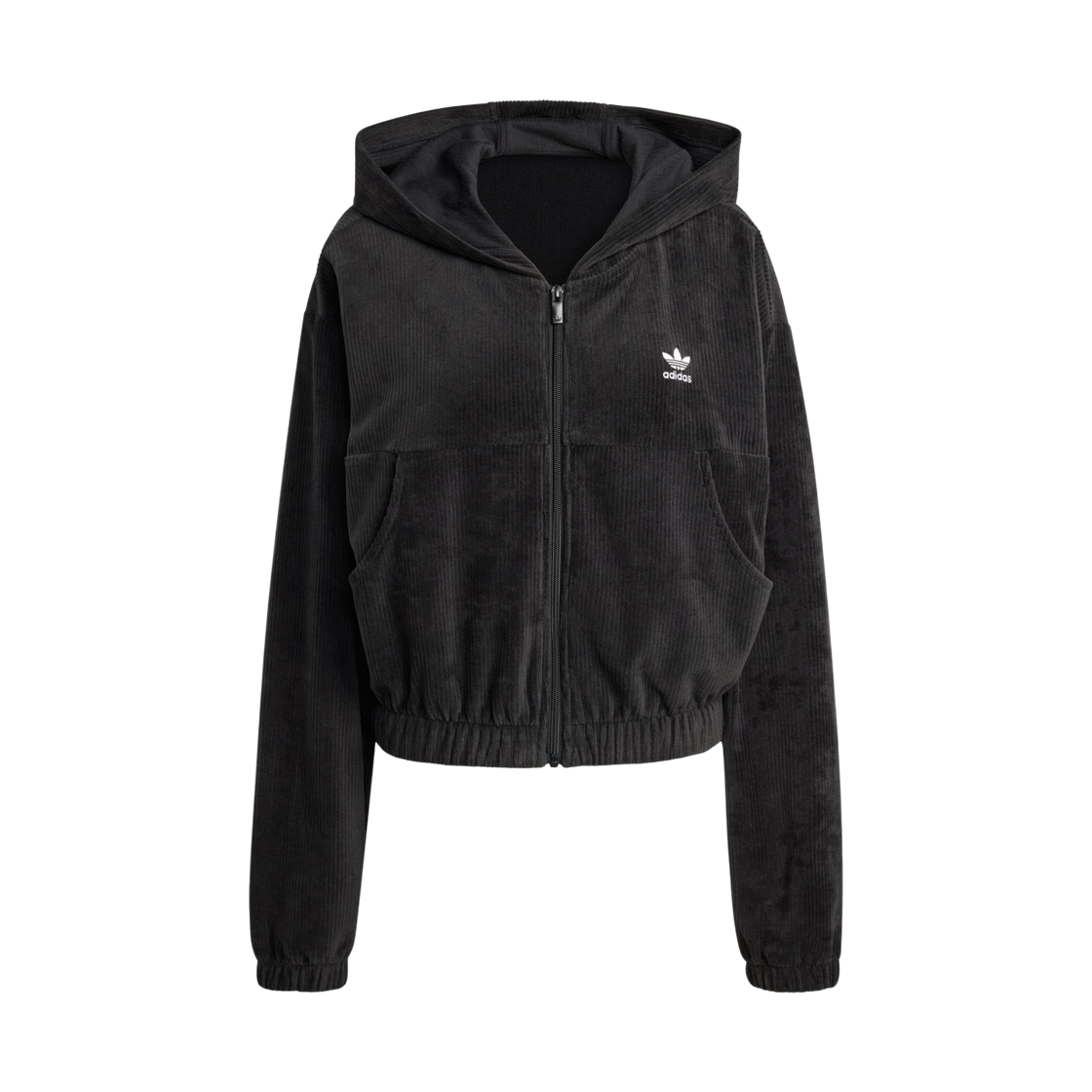 KE1117 (W) Adidas Essentials Chenille Track Top Black - KR Sizing