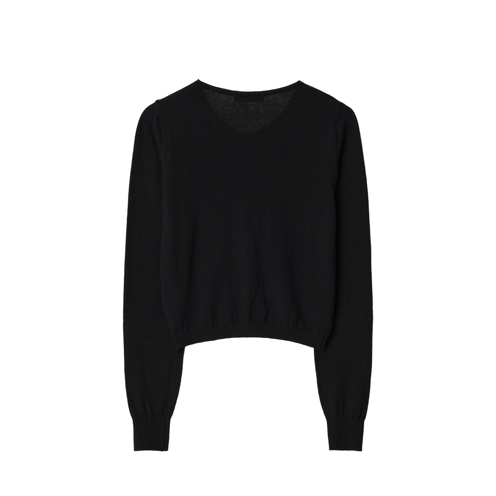 지비에이치 어패럴 캐시미어 앙 가디건 / 블랙(GBH APPAREL Cashmere Ang Cardigan / Black) - 2