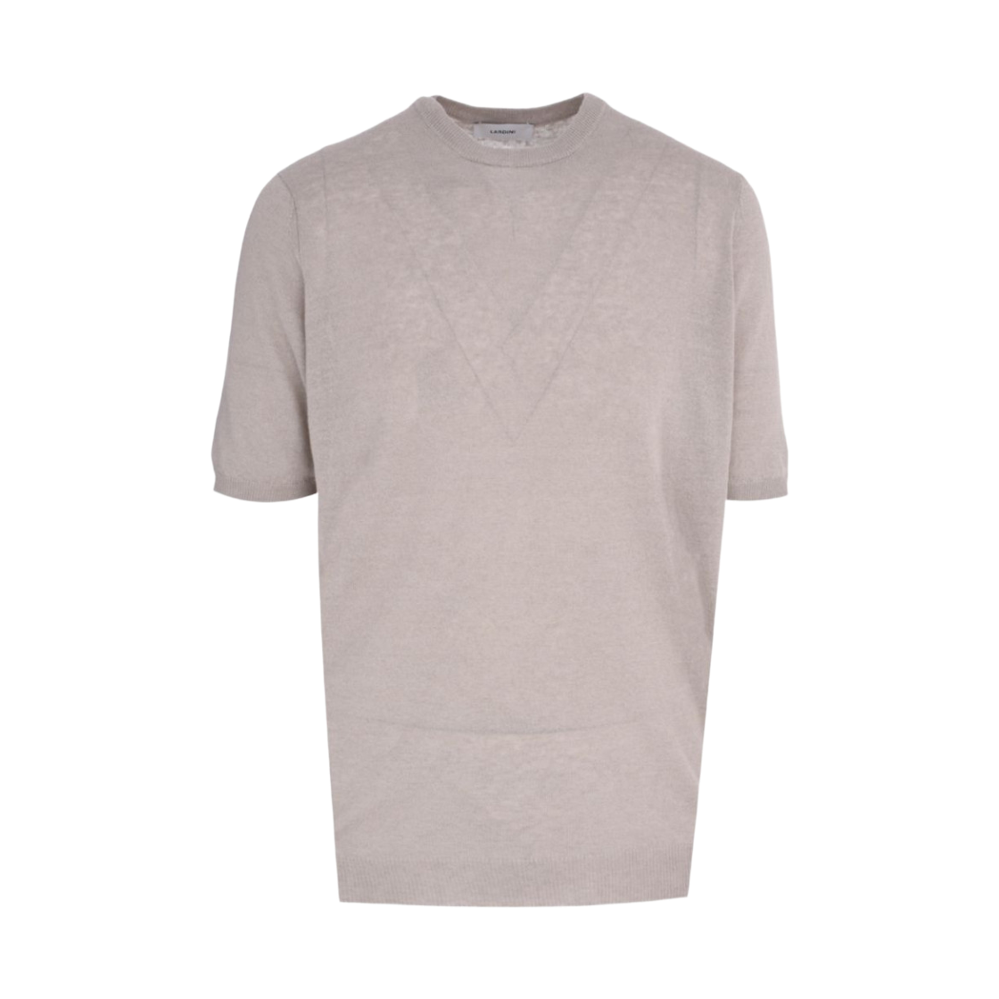 라르디니 린넨 코튼 니트 티셔츠 베이지(Lardini Linen Cotton Knit T-Shirt Beige)