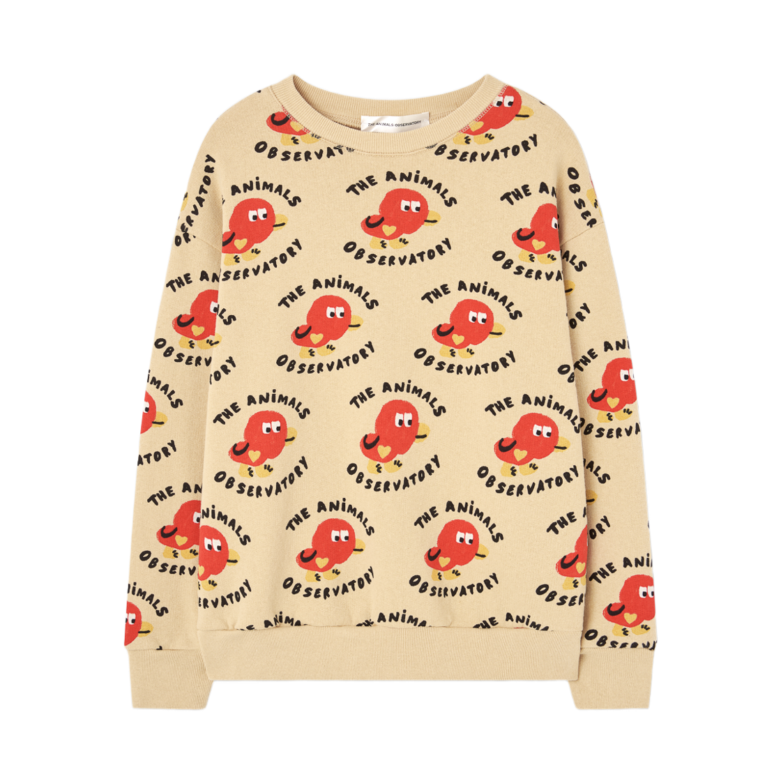 (키즈) 타오 버드 베어 스웨트셔츠 소프트 브라운((Kids) TAO Birds Bear Sweatshirt Soft Brown)