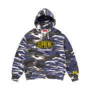 Supreme Performance Zip Up Hooded Sweatshirt Blue Camo - 26SS