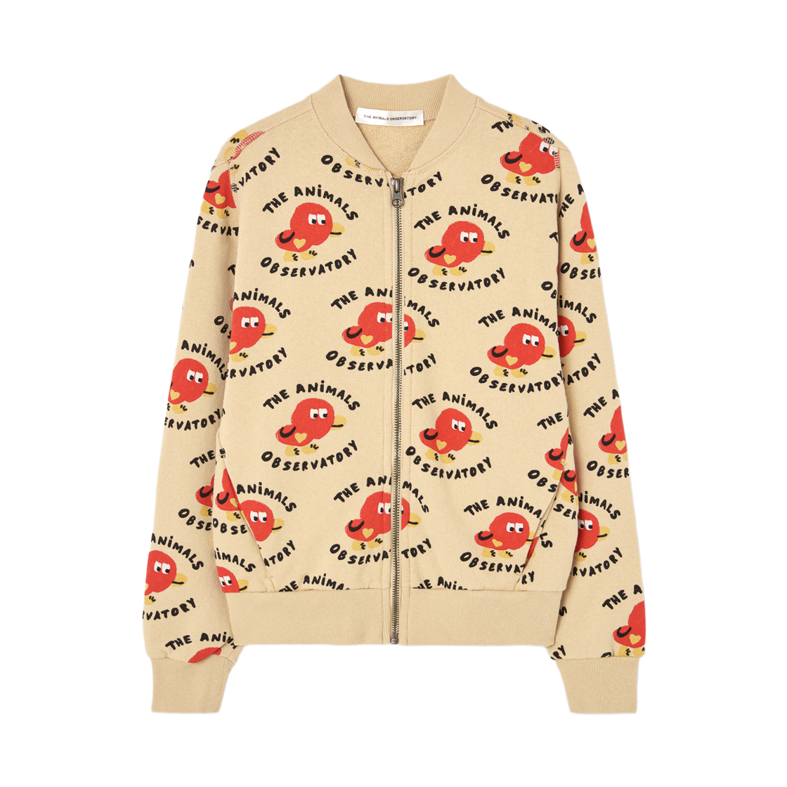 S26194-077-FC (Kids) TAO Birds Zebra Track Jacket Soft Brown