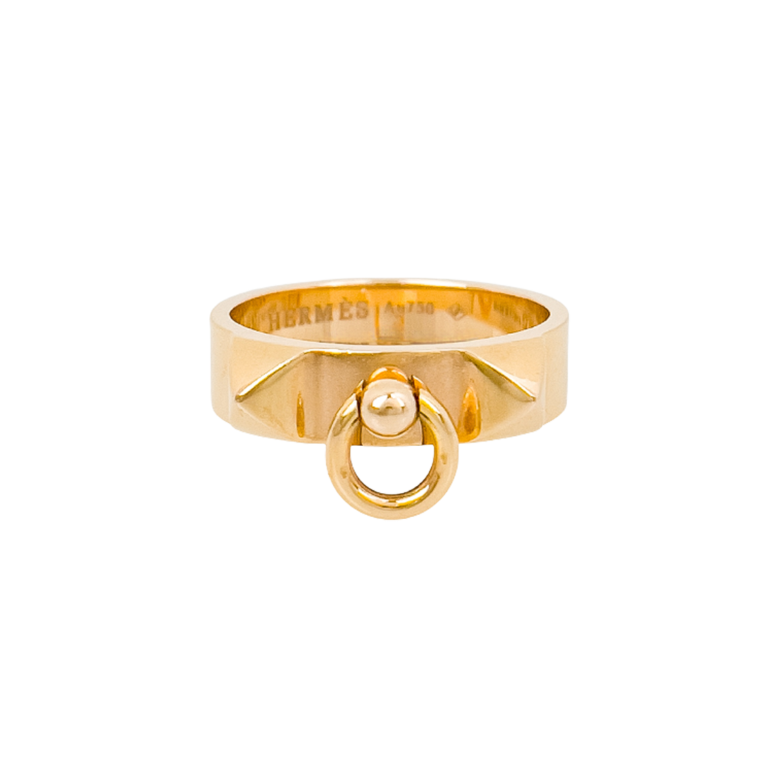 IT2GDE5CSSC8 Hermes CDC Ring Small Model 52 in 18K Rose Gold (6HA0215)