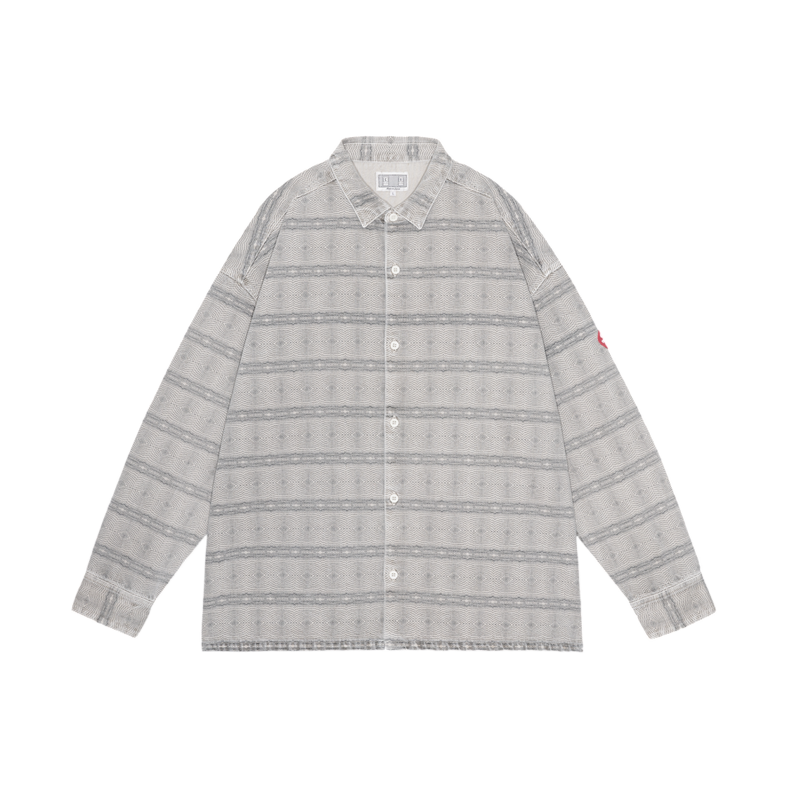 카브엠트 오버다이 FK 패턴 셔츠 베이지 - 26SS(Cav Empt Overdye FK Pattern Shirt Beige - 26SS)