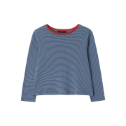 GBH APPAREL Mid Sleeve Stripe Top / Blue