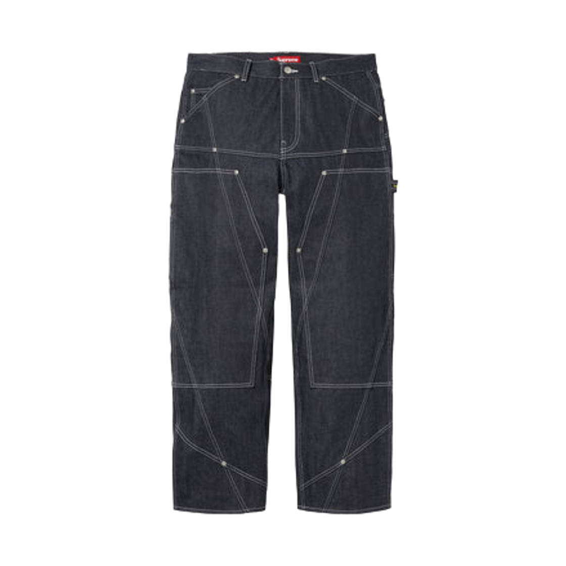 슈프림 콘트라스트 스티치 더블 니 페인터 진 리지드 인디고 - 26SS(Supreme Contrast Stitch Double Knee Painter Jean Rigid Indigo - 26SS) - 1