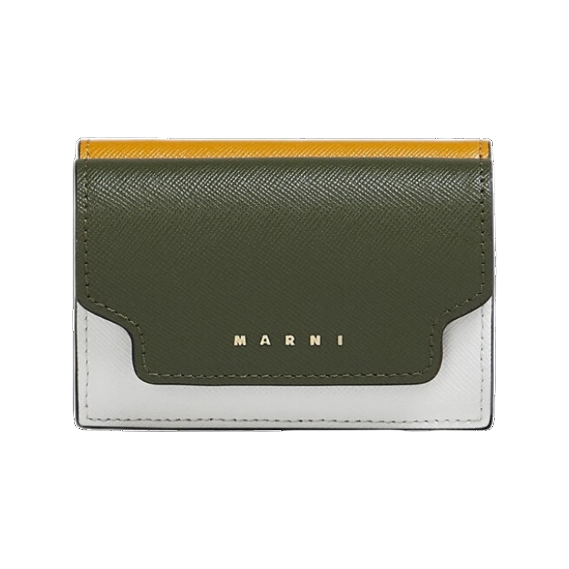 [20% 쿠폰] 마르니 레더 트라이폴드 지갑 브릭 폼페이 가제보([20% 쿠폰] Marni Leather Tri-Fold Wallet Brick Pompeii Gazebo) - 1