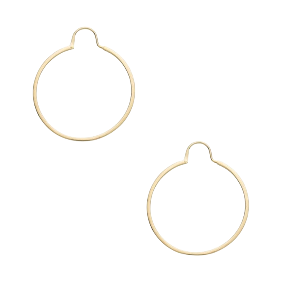 (W) 아페쎄 후프 이어링 골드((W) A.P.C. Hoop Earrings Gold)