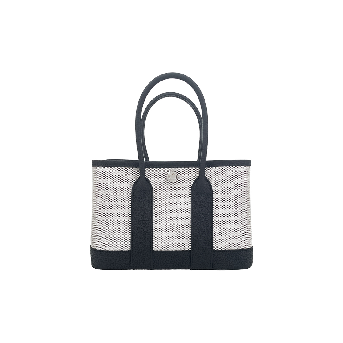 ITWDFGWO3HBS Hermes Neo Garden Party 23 Ecru/Black K Engraving (6HB0063)