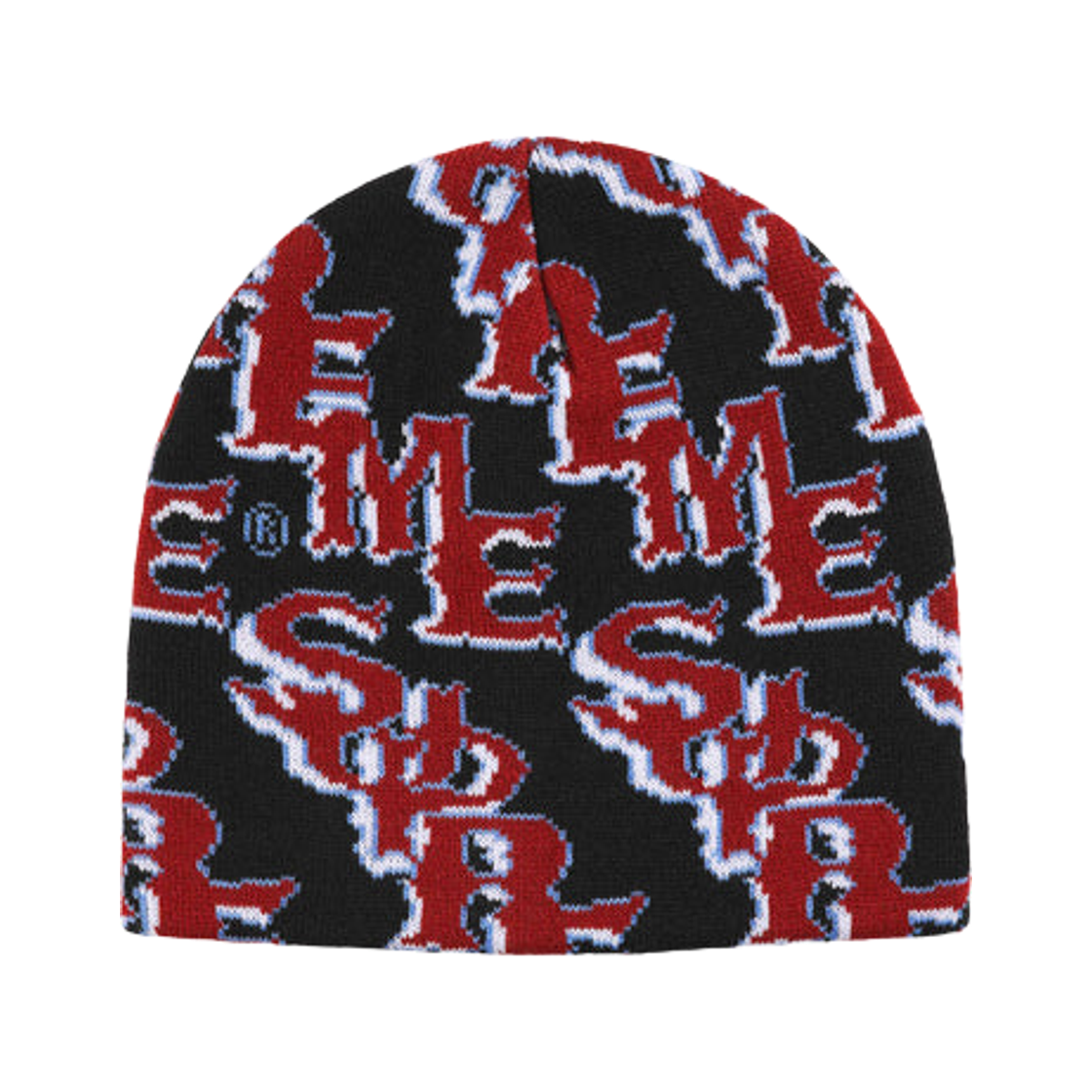 - Supreme Slanted Gothic Outline Beanie Black - 26SS