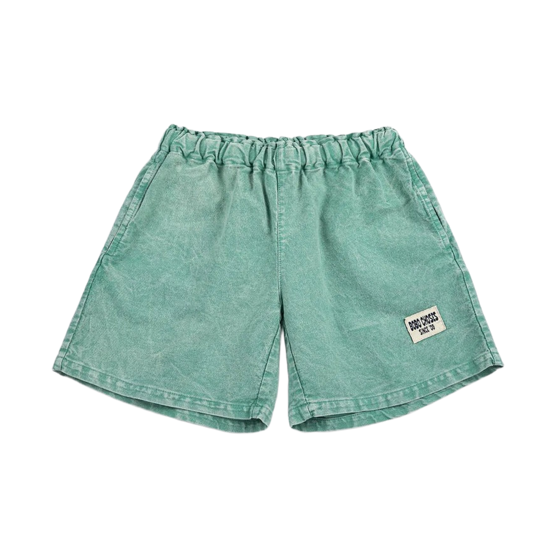 (키즈) 보보쇼즈 신스 09 우븐 버뮤다 쇼츠 그린((Kids) Bobo Choses Since 09 Woven Bermuda Shorts Green) - 1