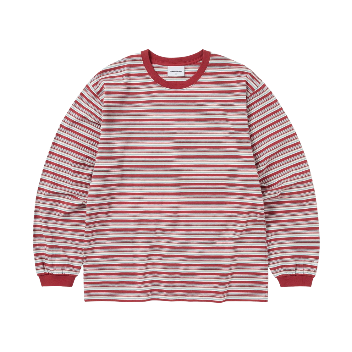 디스이즈네버댓 스트라이프 롱슬리브 티셔츠 레드(thisisneverthat Striped L/S T-Shirt Red)