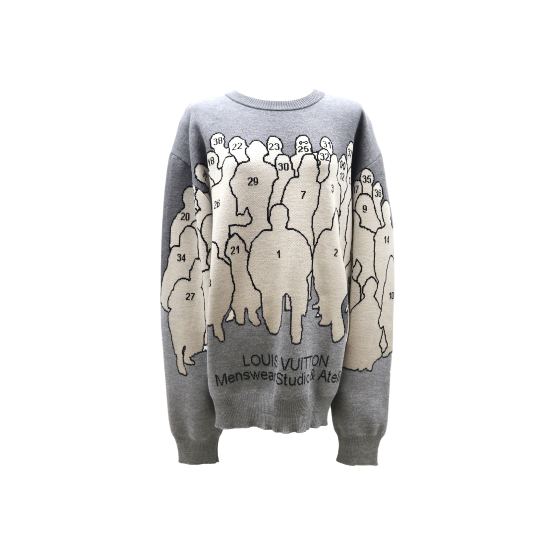 ITCU75D5LRNH Louis Vuitton Studio Jacquard Crewneck Knit