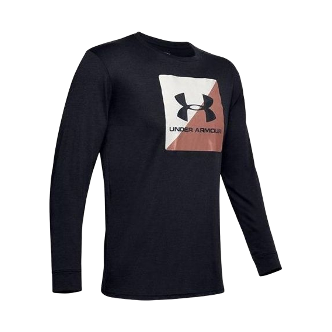 1351624-001 Under Armour UA Boxed Sportstyle Half Long Sleeve T-Shirt Black