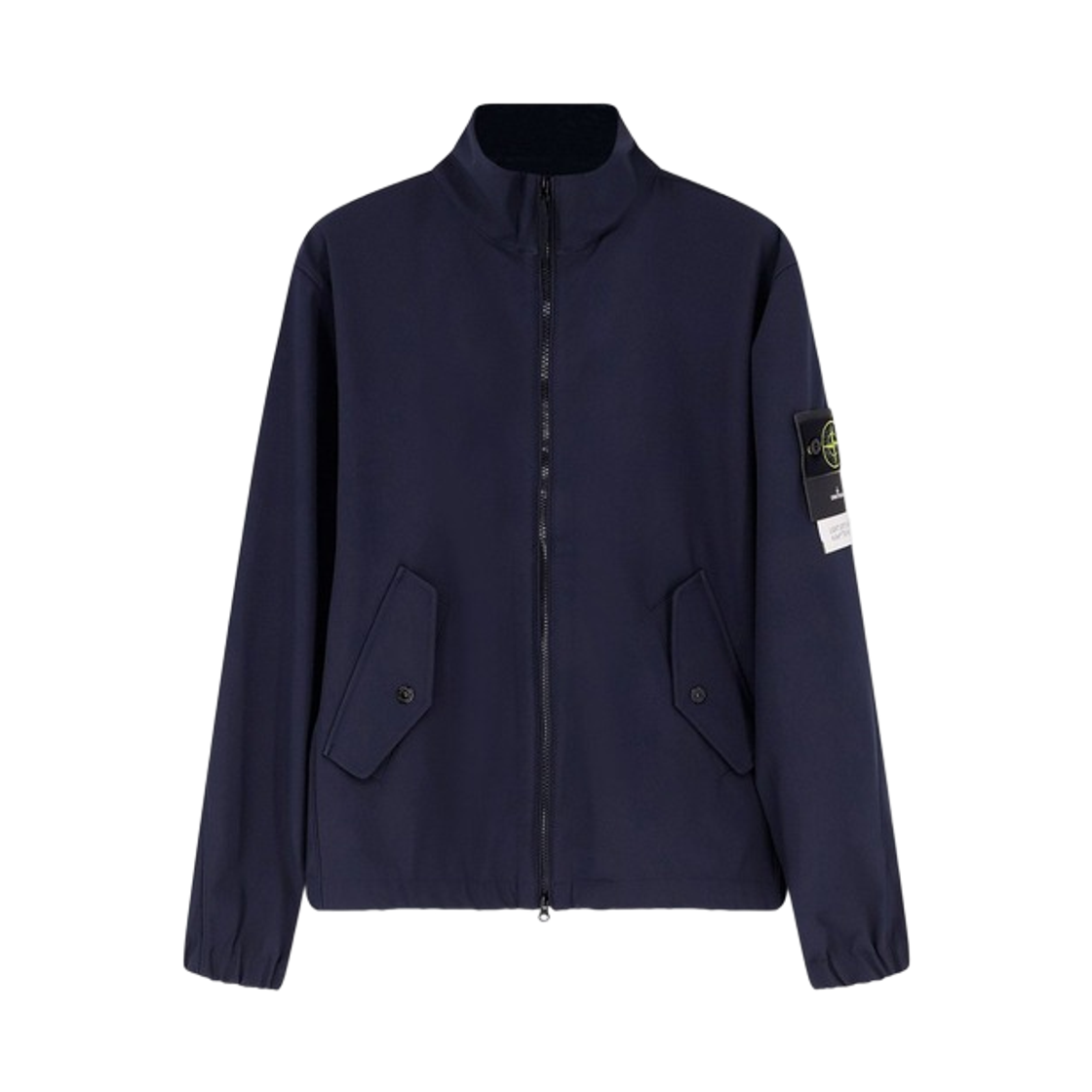L1S1541000-22S0A22-V0020 Stone Island 4100022 Light Soft Shell-R E.Dye Technology in Recycled Polyester Stand Collar Jacket Water and Wind Resistant Membrane Navy Blue - 26SS