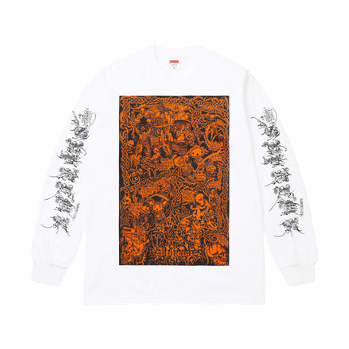 슈프림 웜벳 롱슬리브 티셔츠 화이트 - 26SS