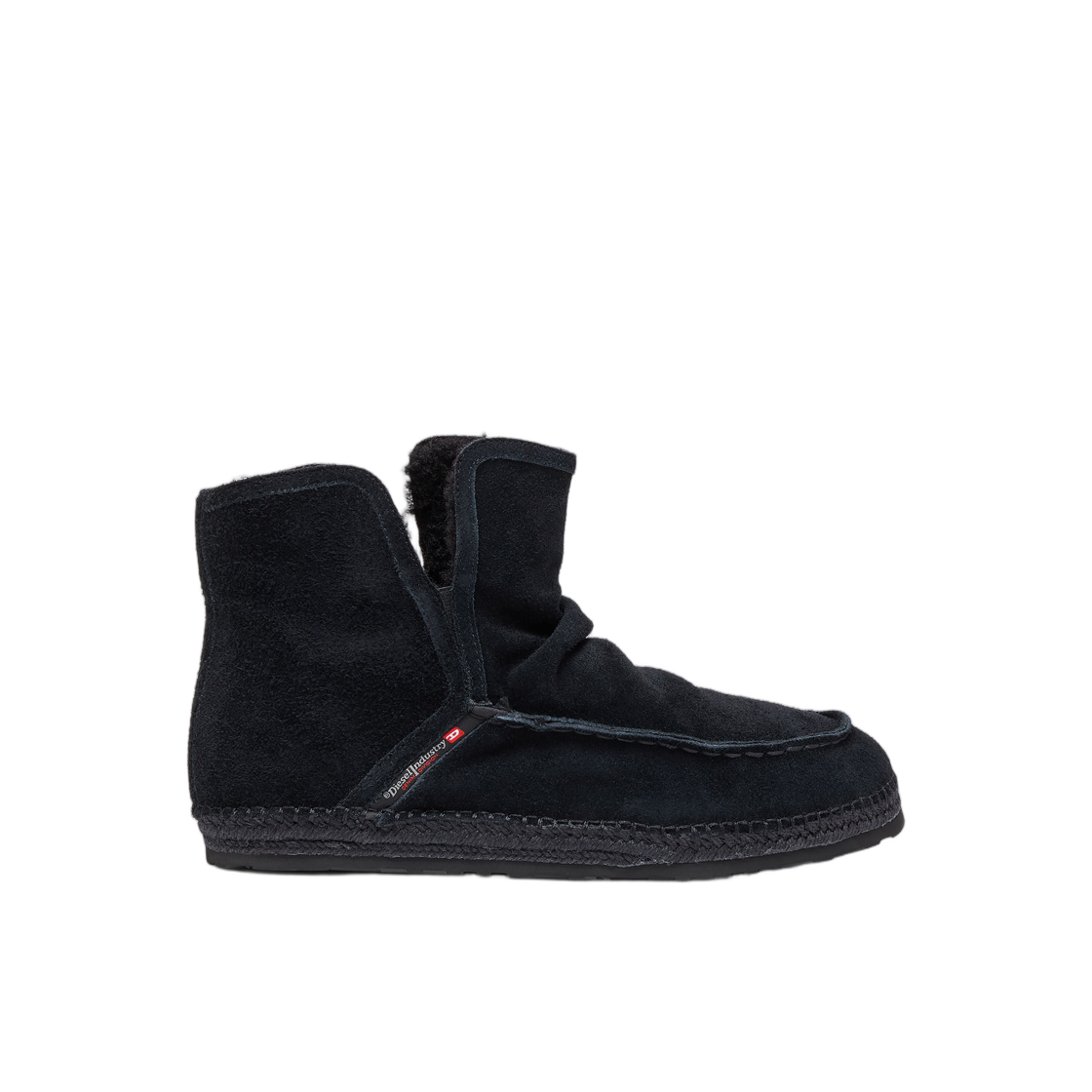 디젤 D-루카스 레더 앵클 부츠 안감 포함 블랙(Diesel D-Lukas - Leather Ankle Boots with Internal Lining Black)