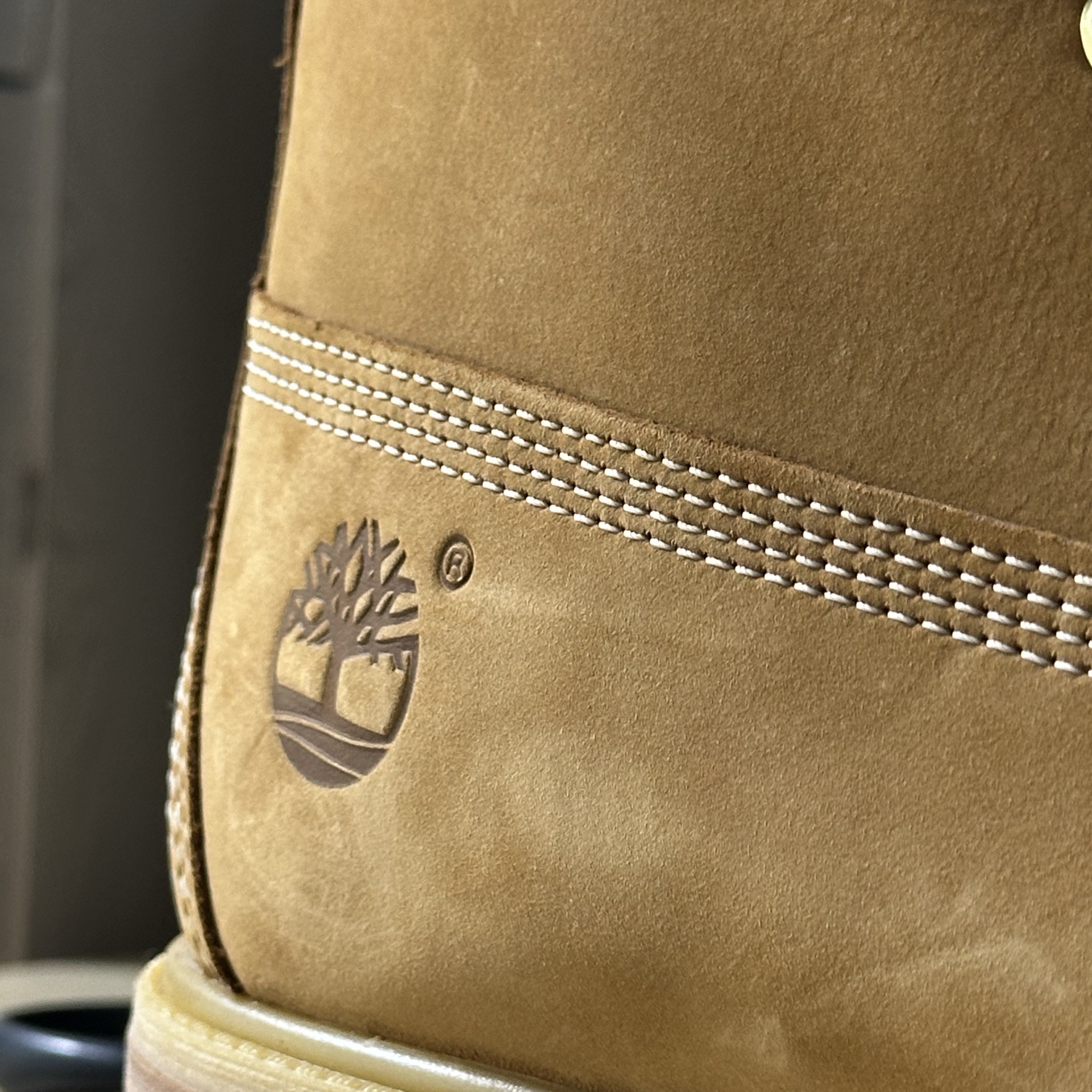 Timberland Premium 6 inch Waterproof Boot Wheat Nubuck - Wide 착용 스타일