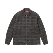 Supreme Bouclé Zip Up Shirt Black - 26SS