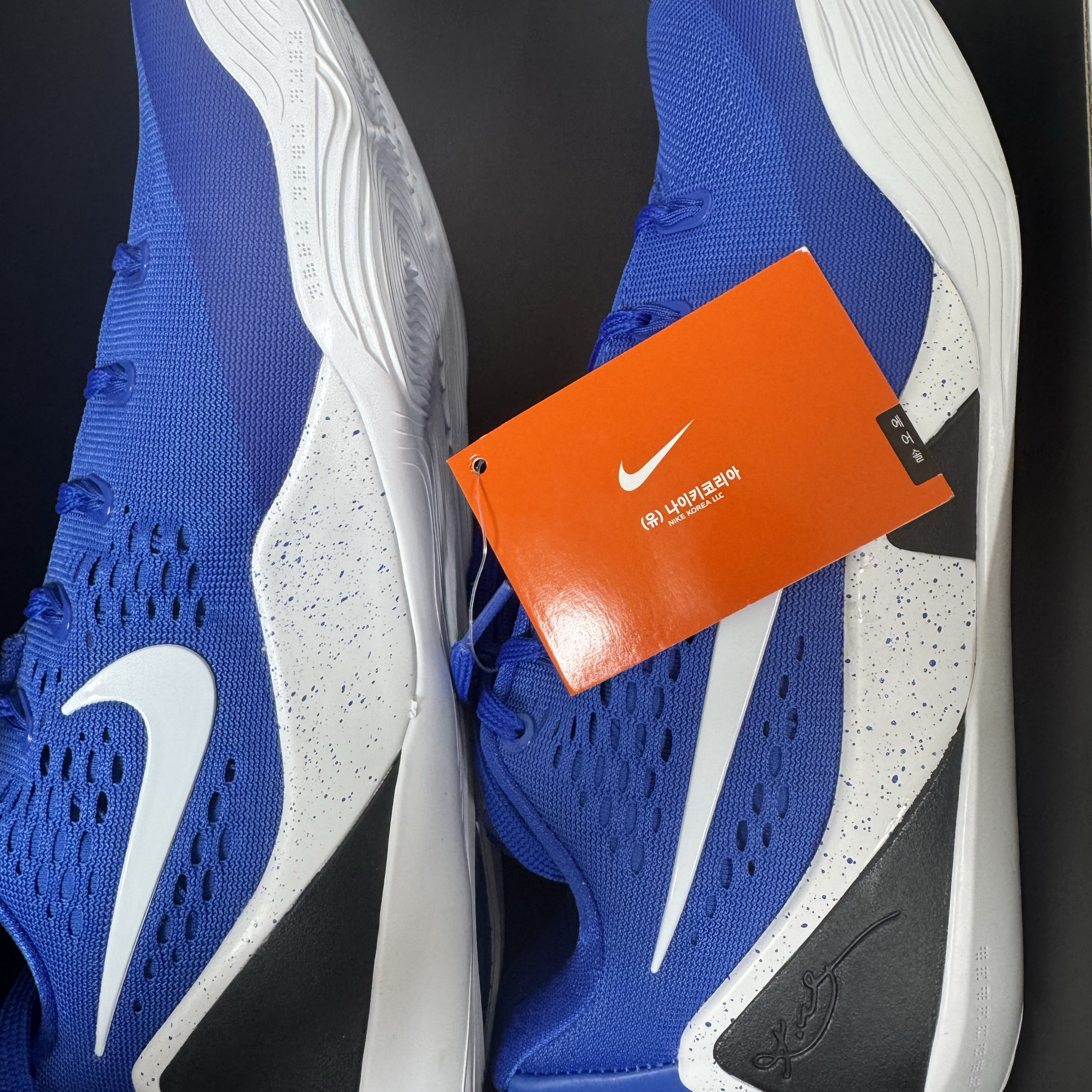 Nike Kobe 9 Elite Low EM Protro Game Royal White 착용 스타일 - 2