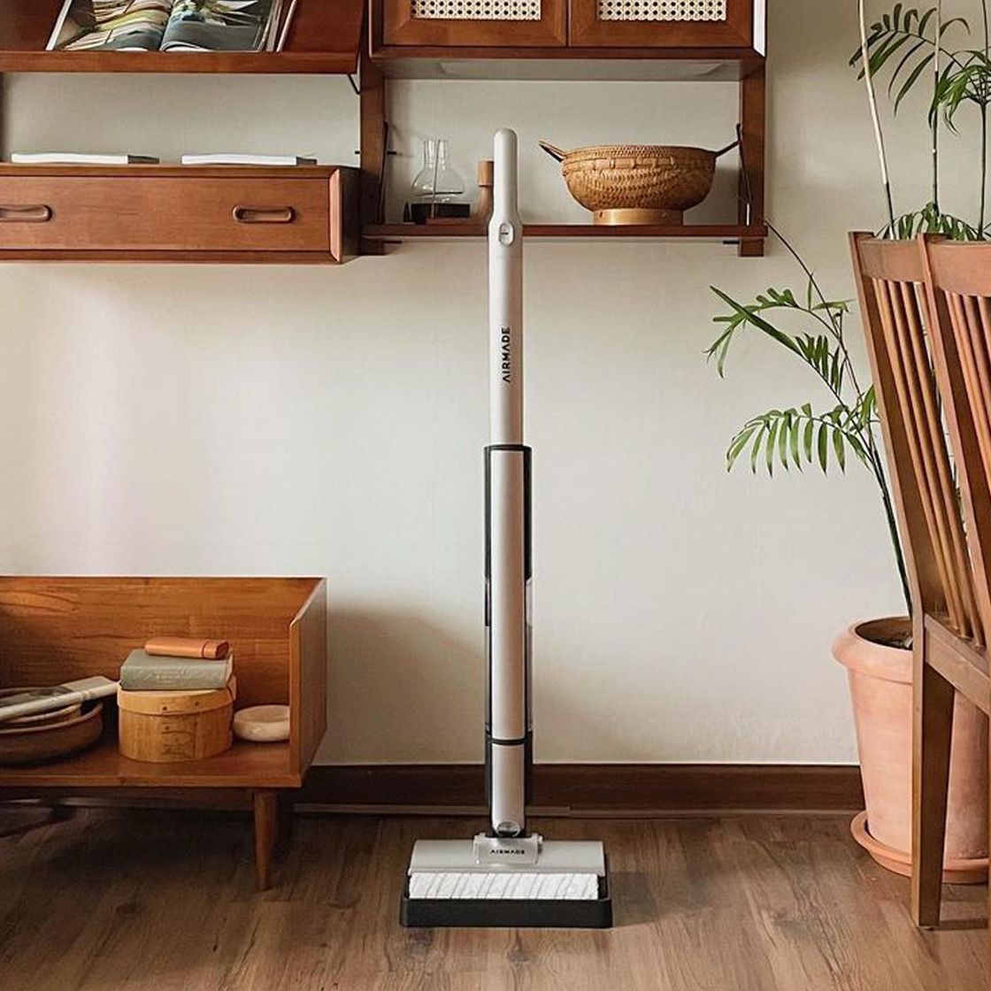 에어메이드 닦는 순간 스스로 세척! 물걸레 마른걸레 트윈 스핀 물걸레 청소기 글라이드 2150 실버(AIRMADE Self-Cleaning as You Wipe! Wet & Dry Twin-Spin Mop Glide 2150 SILVER) - 3