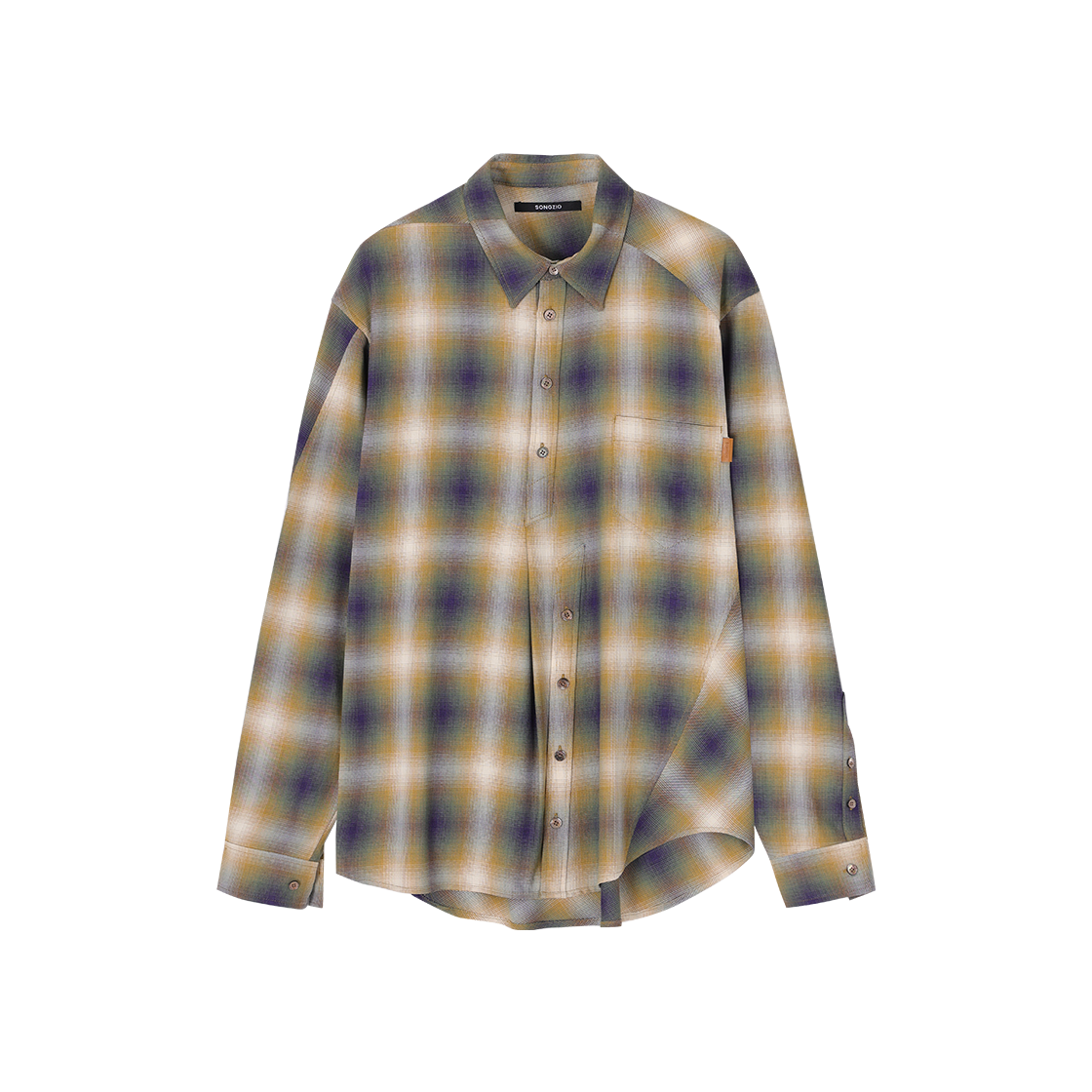 SI2SH711YE SONGZIO COLLECTION Biascast Check Shirt Yellow