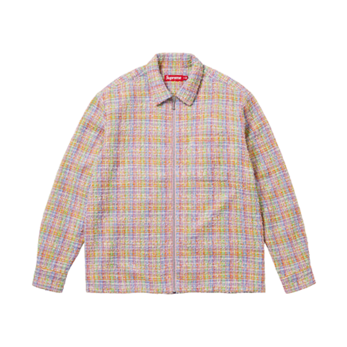 - Supreme Bouclé Zip Up Shirt Multicolor - 26SS