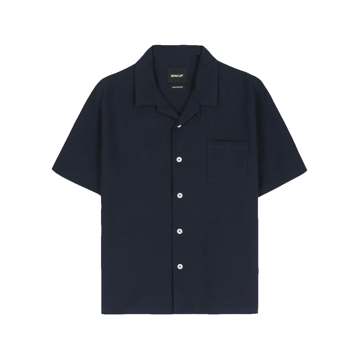 KM6BSHSHW05NY Howlin Cocktail Shirt Crispy Seersucker Navy - 26SS